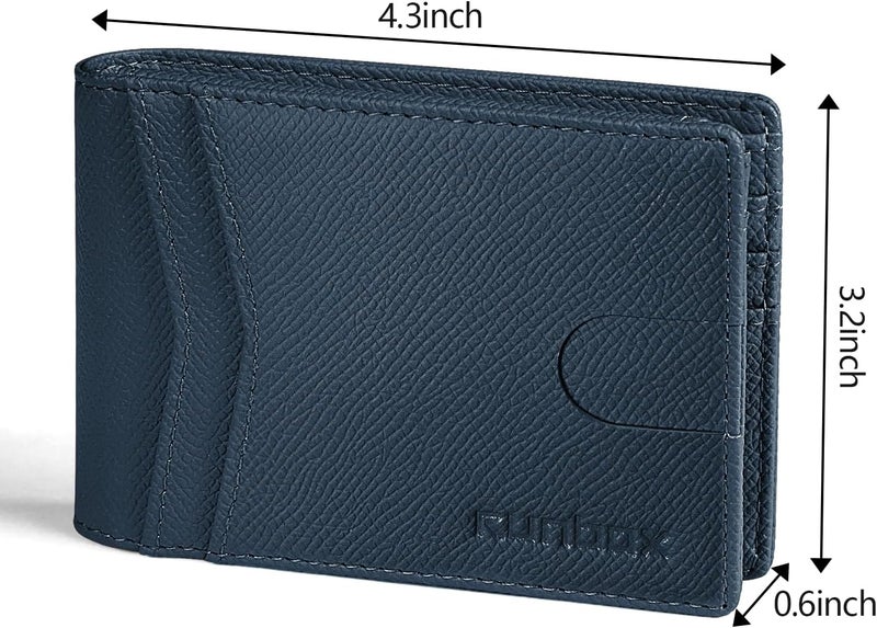 RUNBOX Wallet for Men Slim Rfid Leather 2 ID Window With Gift Box | Slim, Rfid, 2 ID Window, With Gift Box, Slim, Rfid - Image 3